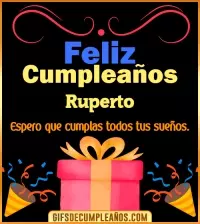GIF Mensaje de cumpleaños Ruperto